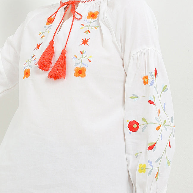 Hush Puppies Pakaian Wanita Blouse Nc Ethia Lss In Off White