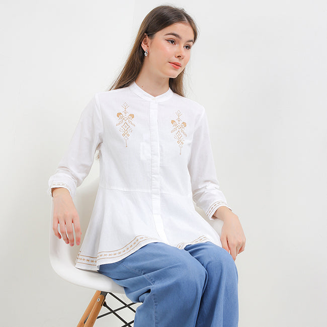 Hush Puppies Pakaian Wanita Shirt Nc Delika In Off White