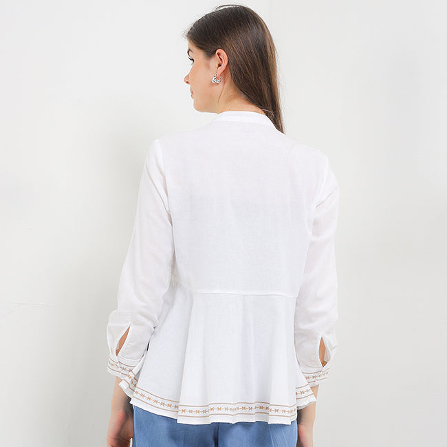 Hush Puppies Pakaian Wanita Shirt Nc Delika In Off White