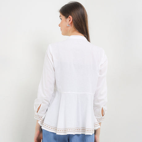 Hush Puppies Pakaian Wanita Shirt Nc Delika In Off White