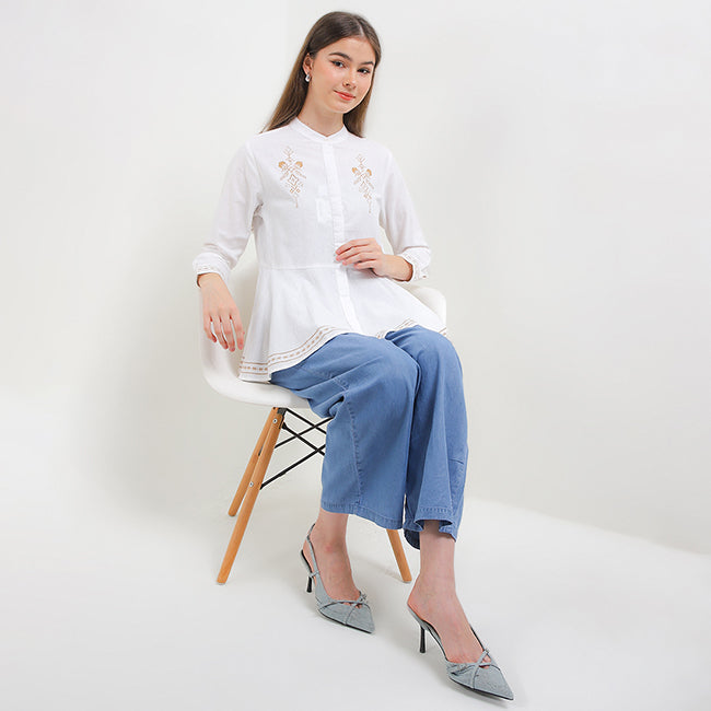 Hush Puppies Pakaian Wanita Shirt Nc Delika In Off White