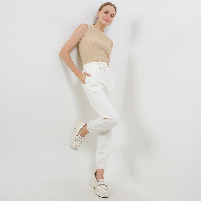Hush Puppies Pakaian Wanita Jogger Bsc Benita In Off White