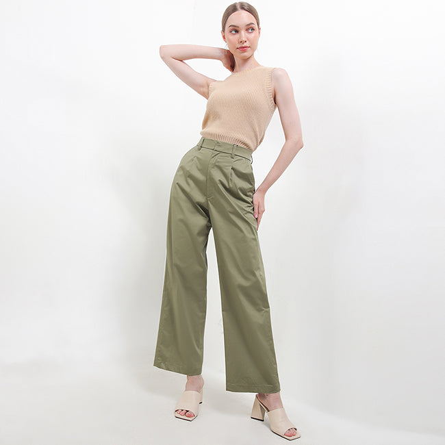 Hush Puppies Pakaian Wanita Pants 955 Limona In Olive
