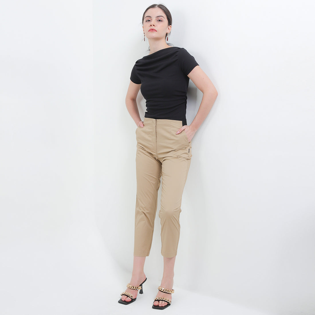 Hush Puppies Pakaian Wanita Pants 955 Hiina In Khaki