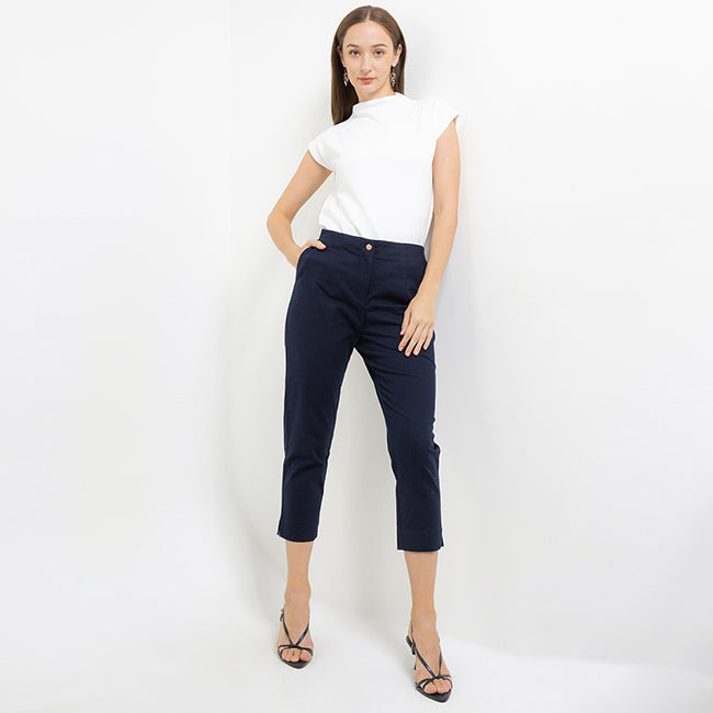 Hush Puppies Pakaian Wanita Pants Nikola Slim In Navy