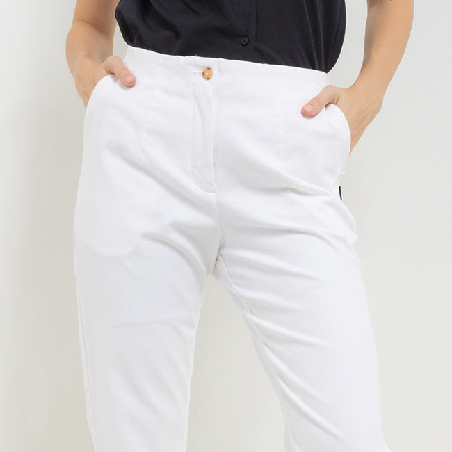 Hush Puppies Pakaian Wanita Pants Nikola Slim In Off White