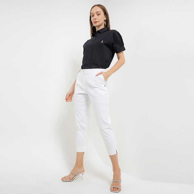 Hush Puppies Pakaian Wanita Pants Nikola Slim In Off White