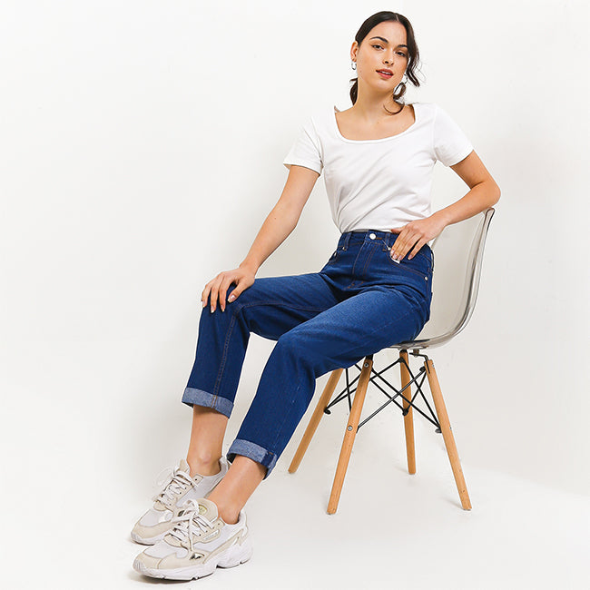 Hush Puppies Pakaian Denim Wanita Alandra In Dark Blue