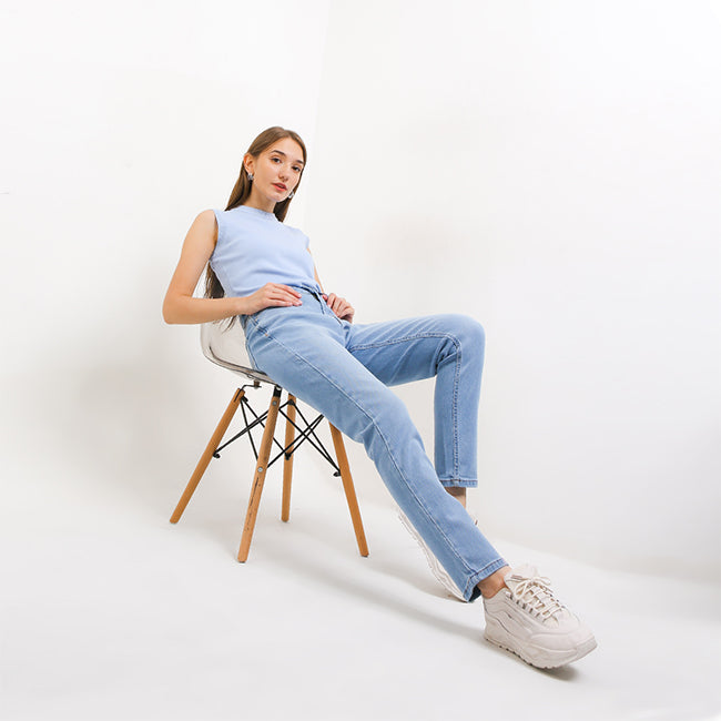 Hush Puppies Pakaian Wanita Denim Morsa In Light Blue
