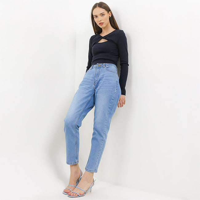 Hush Puppies Pakaian Wanita Denim Elodia In Light Blue