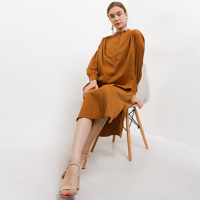 Hush Puppies Pakaian Dress Wanita Dc Harika In Brown