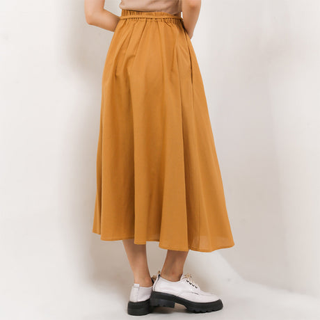 Hush Puppies Pakaian Wanita Skirt Shanelle In Mustard