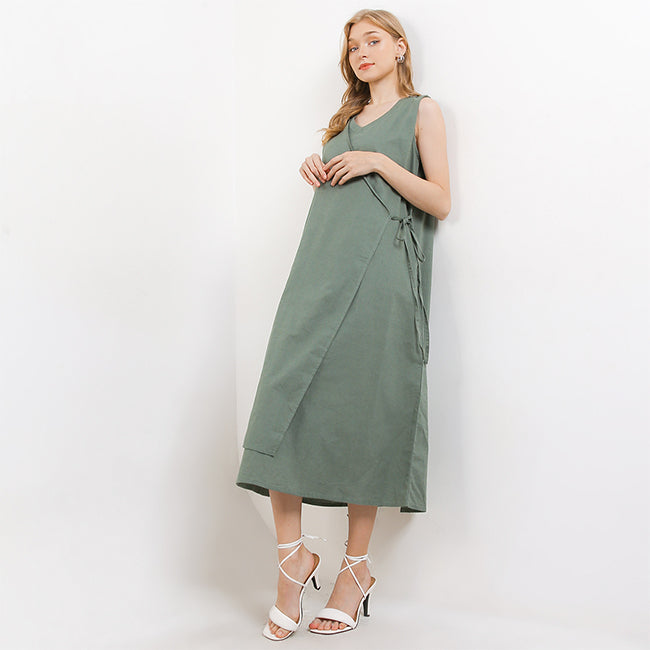 Hush Puppies Pakaian Dress Wanita Dc Roxane In Green