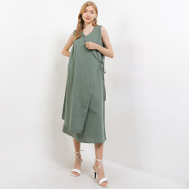 Hush Puppies Pakaian Dress Wanita Dc Roxane In Green