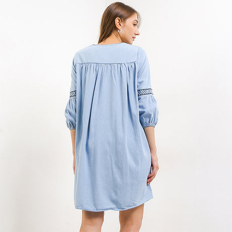Hush Puppies Pakaian Wanita Dress Dc Olympia In Light Blue