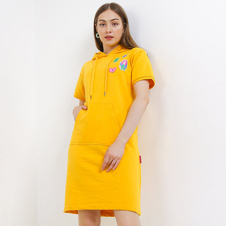 Hush Puppies Pakaian Wanita Dress Liunic Kofia In Yellow