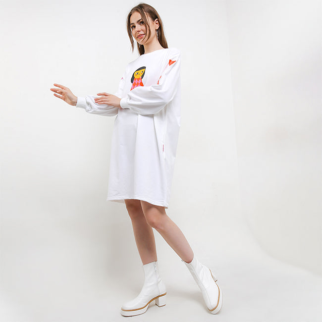 Hush Puppies Pakaian Wanita Dress Liunic Ceann In Off White