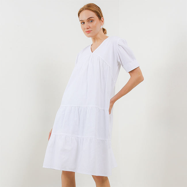 Hush Puppies Pakaian Wanita Others Dc Shevanya In White