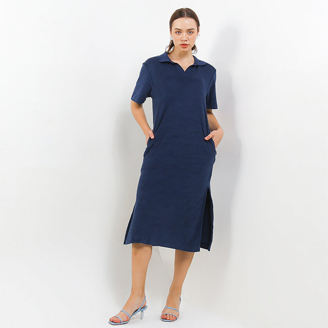 Hush Puppies Pakaian Wanita Dress Piana In Navy