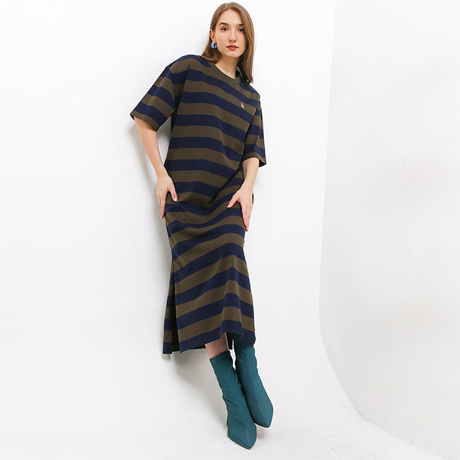 Hush Puppies Pakaian Dress Wanita Primavera In Olive