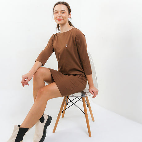Hush Puppies Pakaian Wanita Dress Relia In Brown