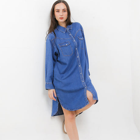 Hush Puppies Pakaian Wanita Dress Drisen In Blue