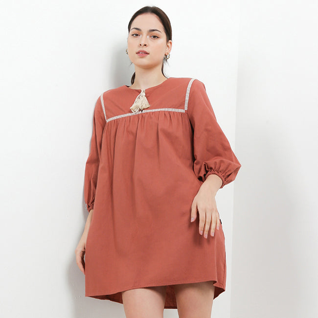 Hush Puppies Pakaian Wanita Dress Verda In Brown