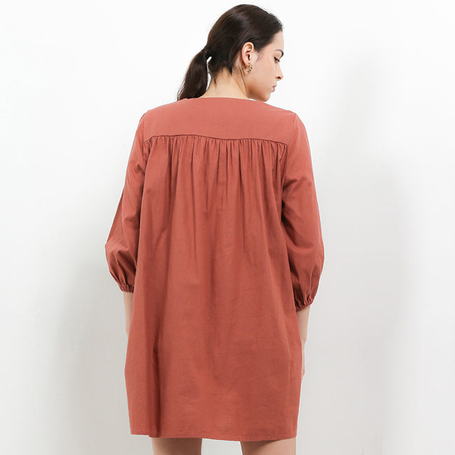 Hush Puppies Pakaian Wanita Dress Verda In Brown