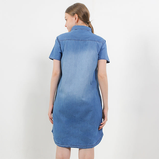 Hush Puppies Pakaian Wanita Dress Lalana In Light Blue