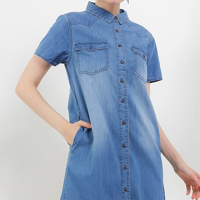 Hush Puppies Pakaian Wanita Dress Lalana In Light Blue