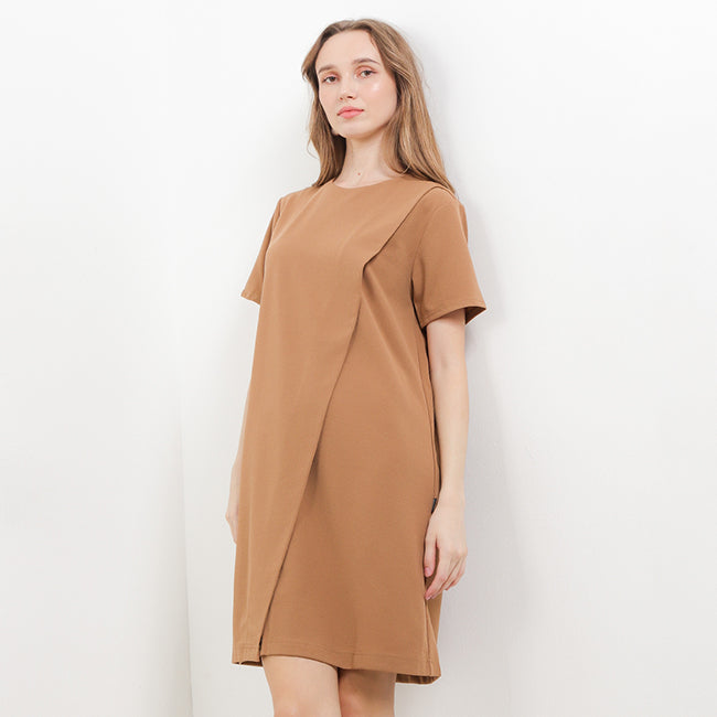 Hush Puppies Pakaian Wanita Dress 955 Kunsa In Khaki