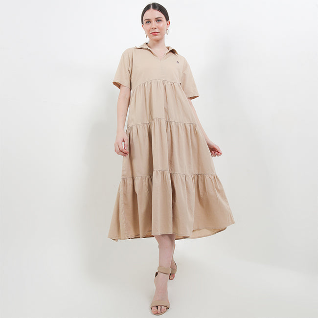 Hush Puppies Pakaian Wanita Dress Narita In Khaki