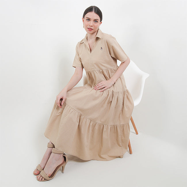 Hush Puppies Pakaian Wanita Dress Narita In Khaki