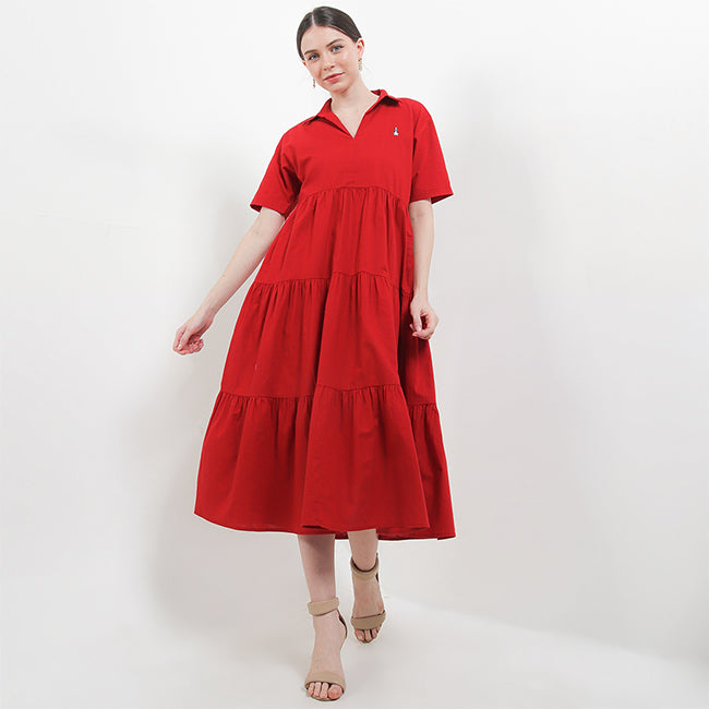 Hush Puppies Pakaian Wanita Dress Narita In Red