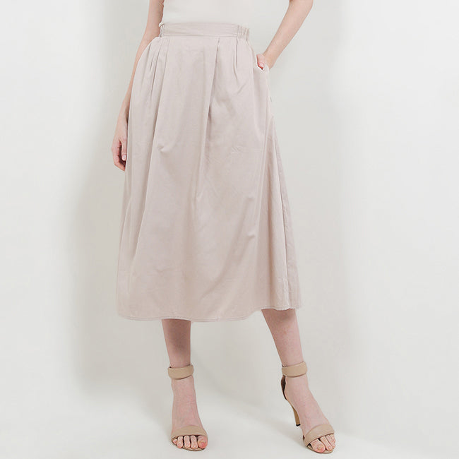 Hush Puppies Pakaian Wanita Skirt Aksana In Beige