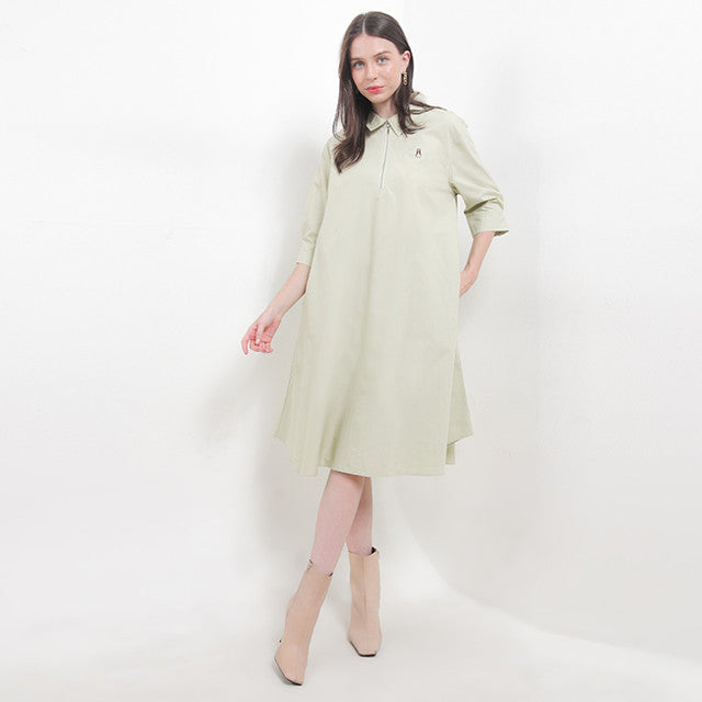 Hush Puppies Pakaian Wanita Dress Carlene Midi In Sage