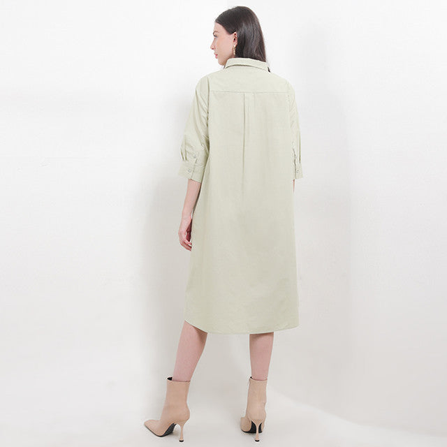 Hush Puppies Pakaian Wanita Dress Carlene Midi In Sage