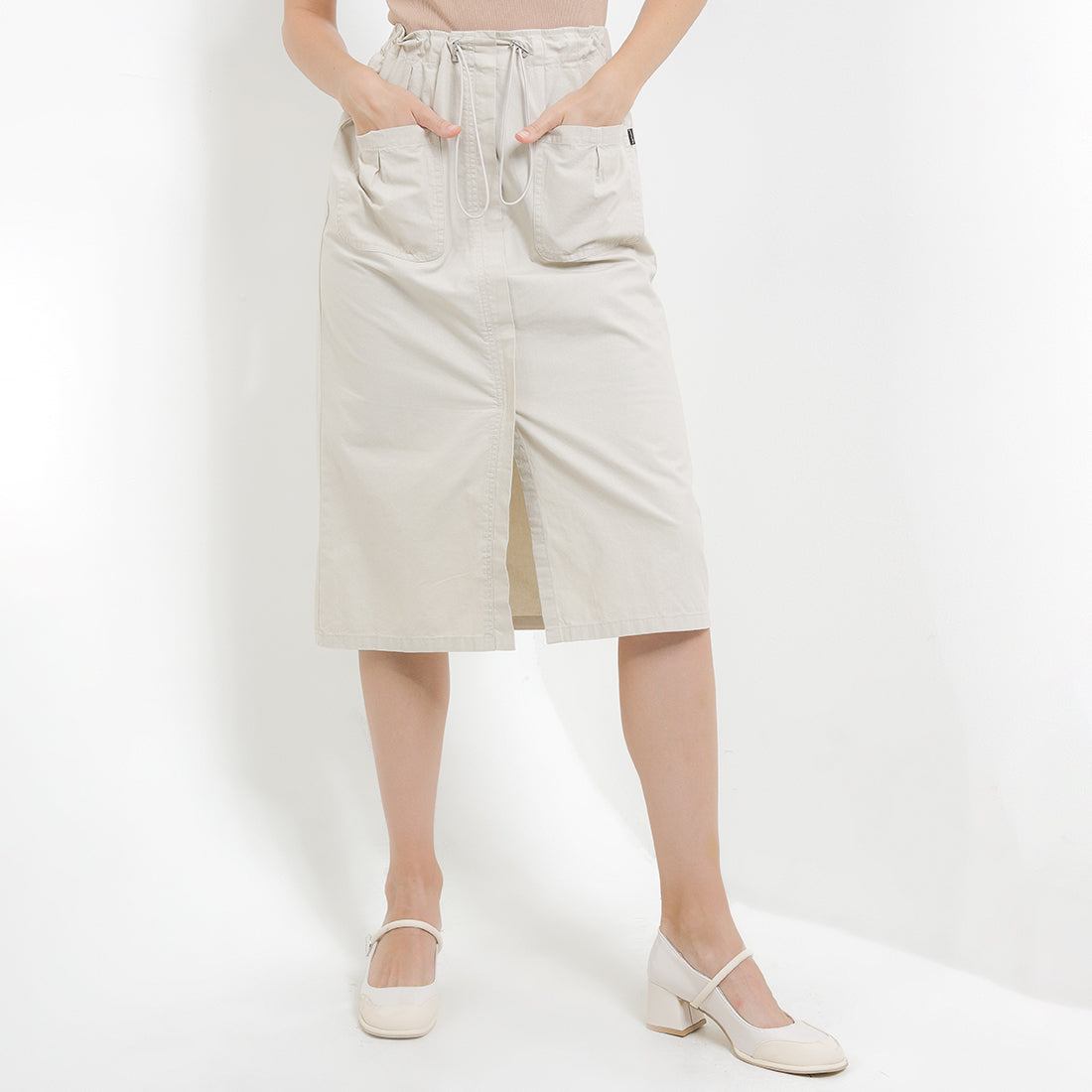 Hush Puppies Pakaian Wanita Skirt Moonly In Beige