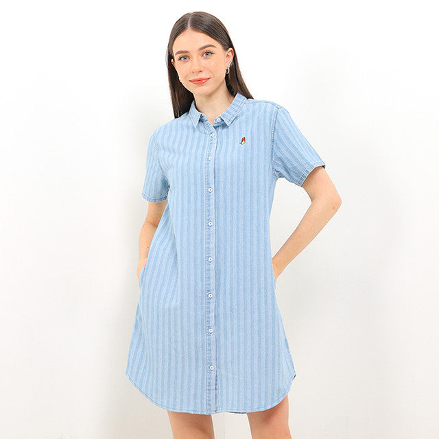 Hush Puppies Pakaian Wanita Dress Flanary In Light Blue
