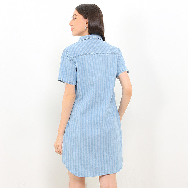 Hush Puppies Pakaian Wanita Dress Flanary In Light Blue