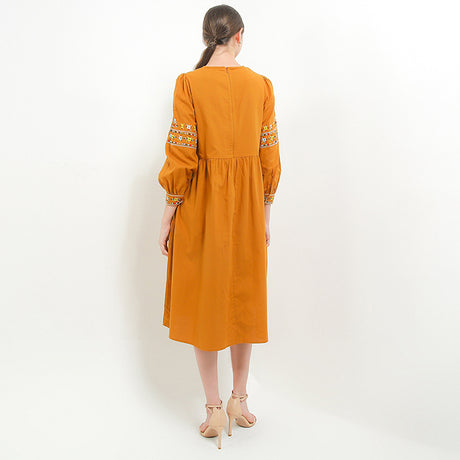 Hush Puppies Pakaian Wanita Dress Nc Ethia Ldr In Camel