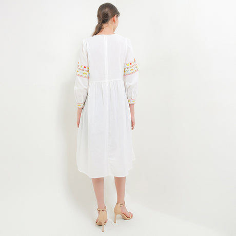 Hush Puppies Pakaian Wanita Dress Nc Ethia Ldr In Off White