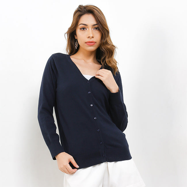 Hush Puppies Pakaian Wanita Outerwear Kindly In Navy