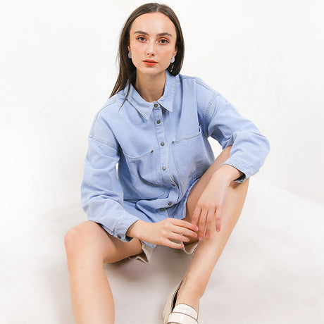 Hush Puppies Pakaian Wanita Dress Lennon In Blue