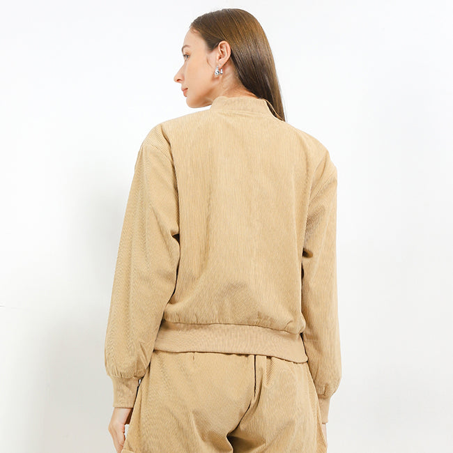 Hush Puppies Pakaian Wanita Jackets 90S Furla Jc In Khaki