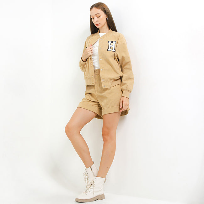 Hush Puppies Pakaian Wanita Jackets 90S Furla Jc In Khaki