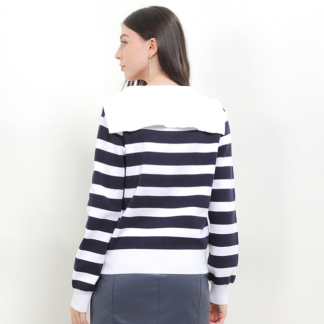 Hush Puppies Pakaian Wanita Jackets Shirley Stripe In White