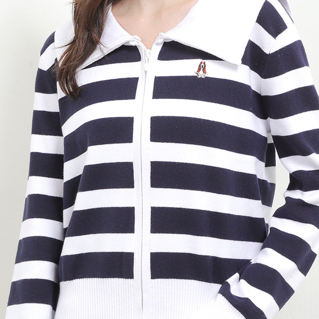 Hush Puppies Pakaian Wanita Jackets Shirley Stripe In White