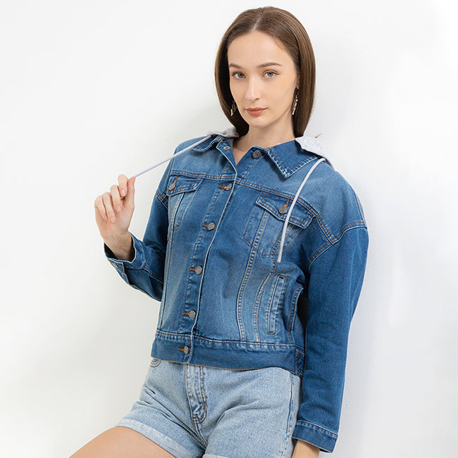 Hush Puppies Pakaian Wanita Jackets Xaylent In Medium Blue