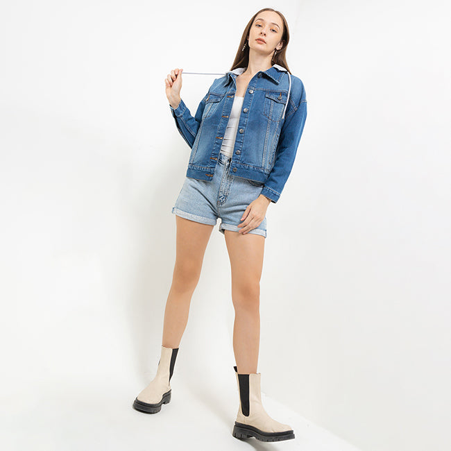 Hush Puppies Pakaian Wanita Jackets Xaylent In Medium Blue